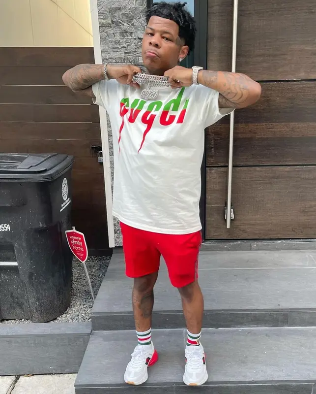 Rylo Rodriguez outfit in Gucci, 2021