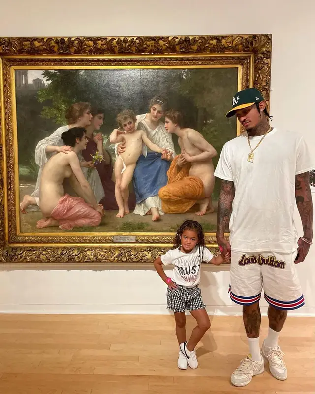 Jordan Clarkson outfit in Louis Vuitton, New Era, and NBA, 2021