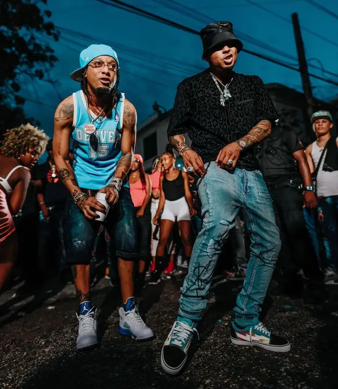 Ozuna outfit in Ksubi, Storm, and Dolce & Gabbana, 2021