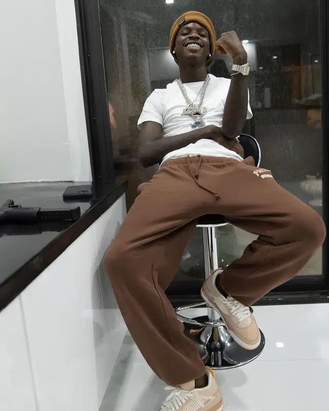 Quando Rondo outfit in Jordan, PacSun, and Polo Ralph Lauren, 2021