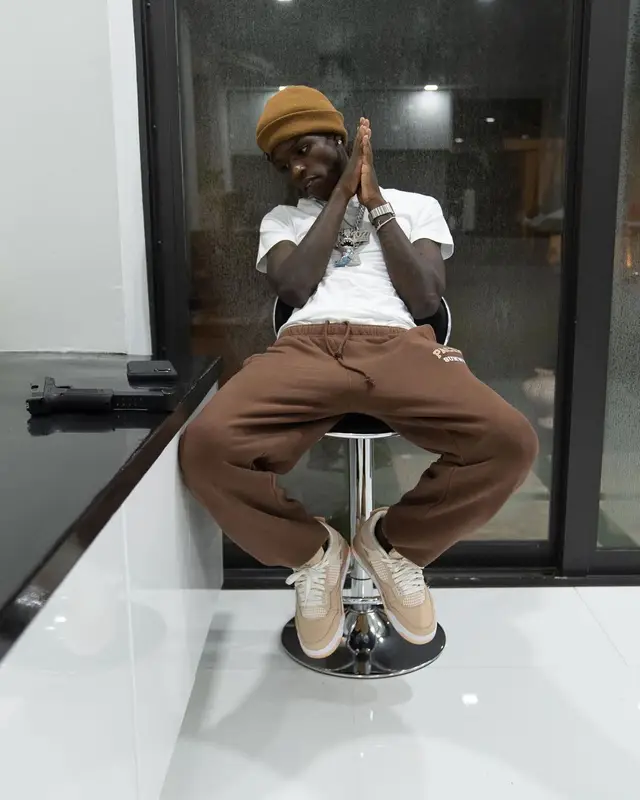 Quando Rondo outfit in Jordan, PacSun, and Polo Ralph Lauren, 2021