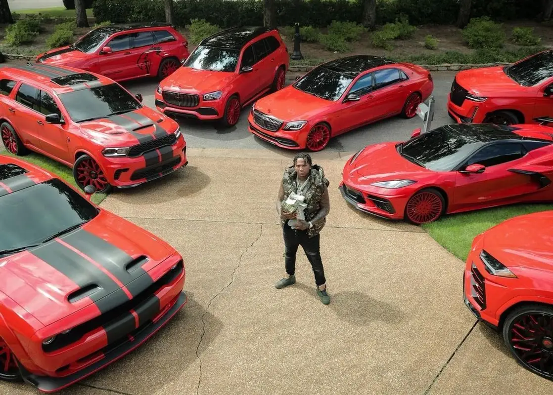 Moneybagg Yo outfit in Celine, Amiri, and Calvin Klein, 2021
