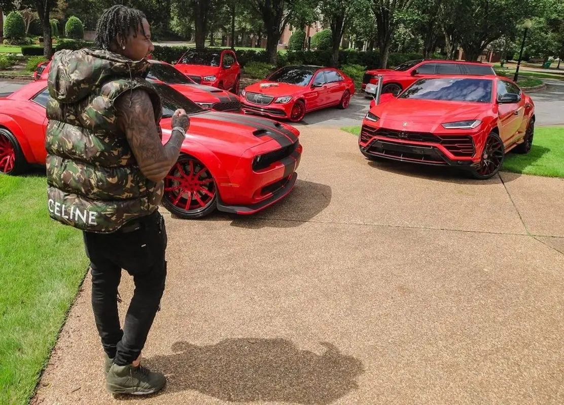 Moneybagg Yo outfit in Celine, Amiri, and Calvin Klein, 2021