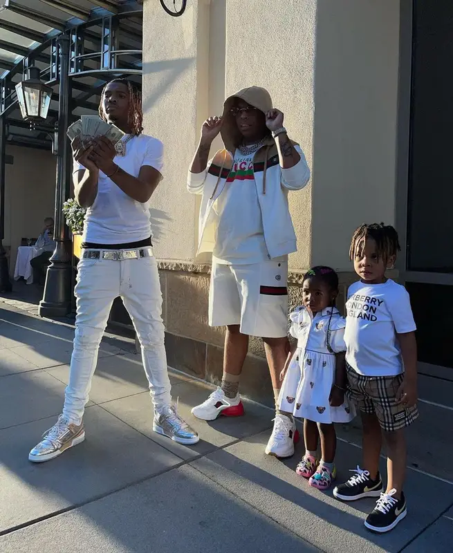 Lil Gotit outfit in Gucci, 2021