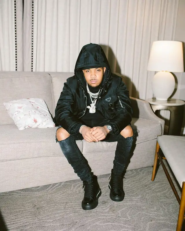 G Herbo outfit in Amiri and Prada, 2021