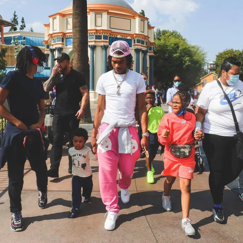 Lil Baby outfit in Polo Ralph Lauren, Chrome Hearts, and Matty Boy, 2021