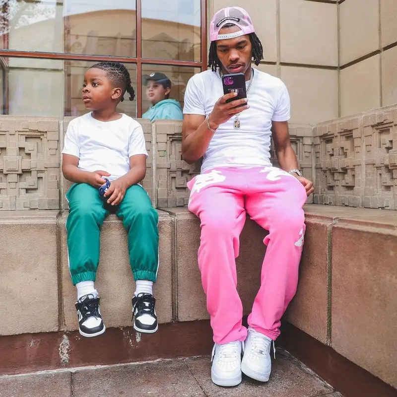 Lil Baby outfit in Polo Ralph Lauren, Chrome Hearts, and Matty Boy, 2021