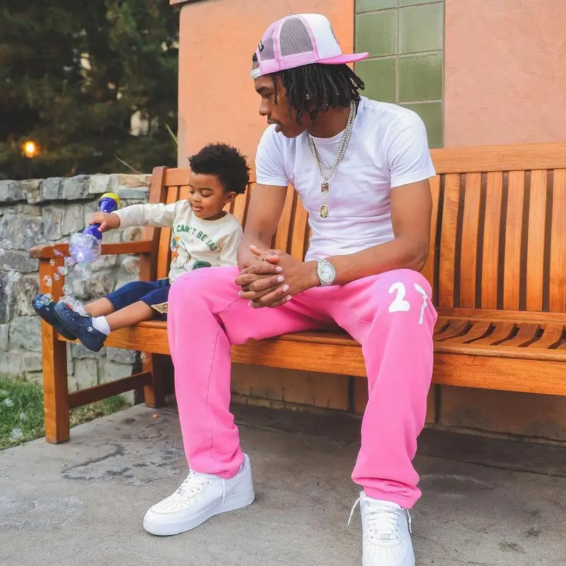 Lil Baby outfit in Polo Ralph Lauren, Chrome Hearts, and Matty Boy, 2021