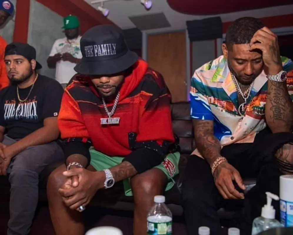 Fabolous outfit in Buscemi, Eric Emanuel, and Blood's Thicker, 2021