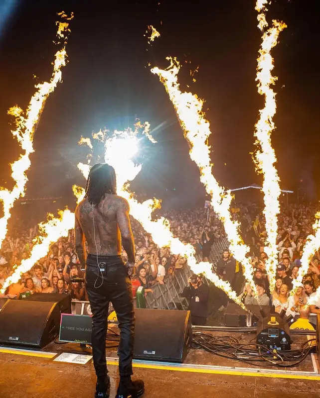 Wiz Khalifa outfit in Rick Owens, Fresh I Am, and Calvin Klein, 2021