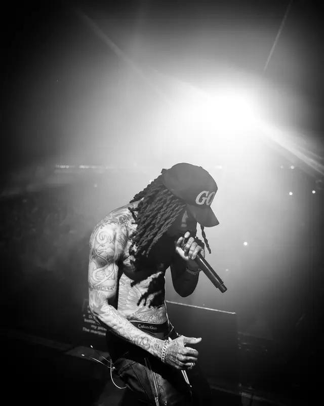 Wiz Khalifa outfit in Rick Owens, Fresh I Am, and Calvin Klein, 2021