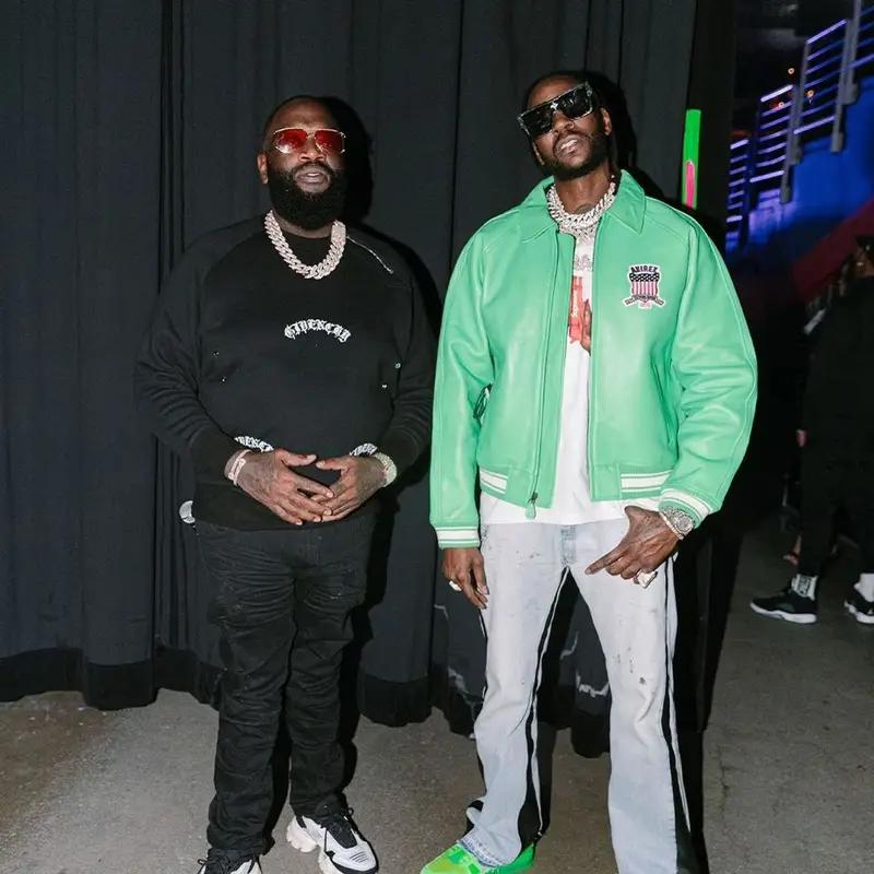 2 Chainz outfit in Avirex and Louis Vuitton, 2021