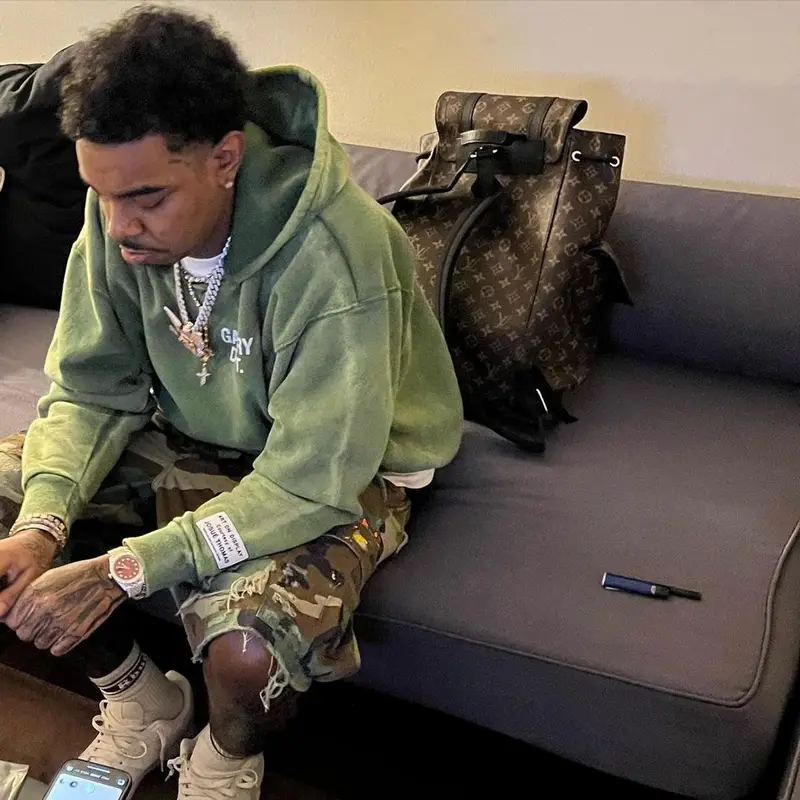 Wheezy outfit in Gallery Dept., Nike, and Rhude, 2021