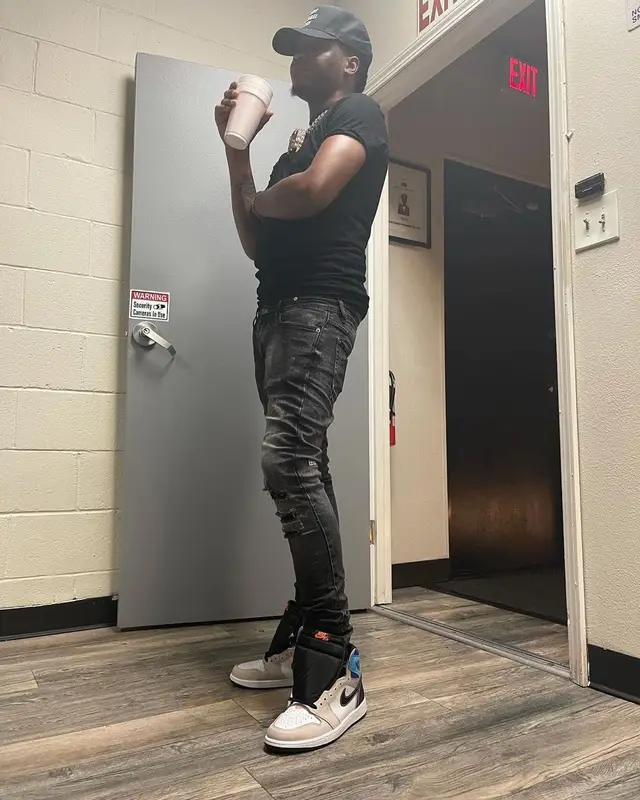 Lil Keed outfit in Ksubi, Nike, and Hot Model Sex, 2021