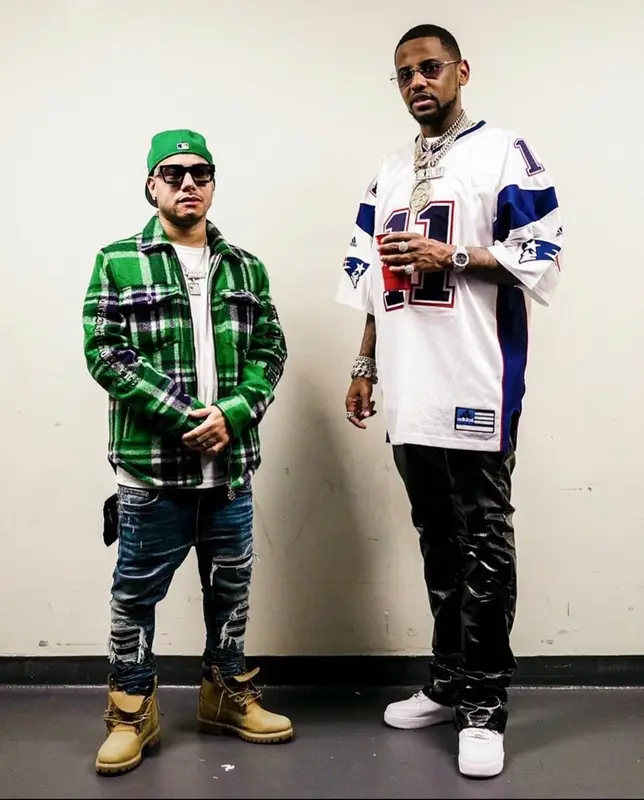 Fabolous outfit in Adidas, Rick Owens, and Cartier, 2021