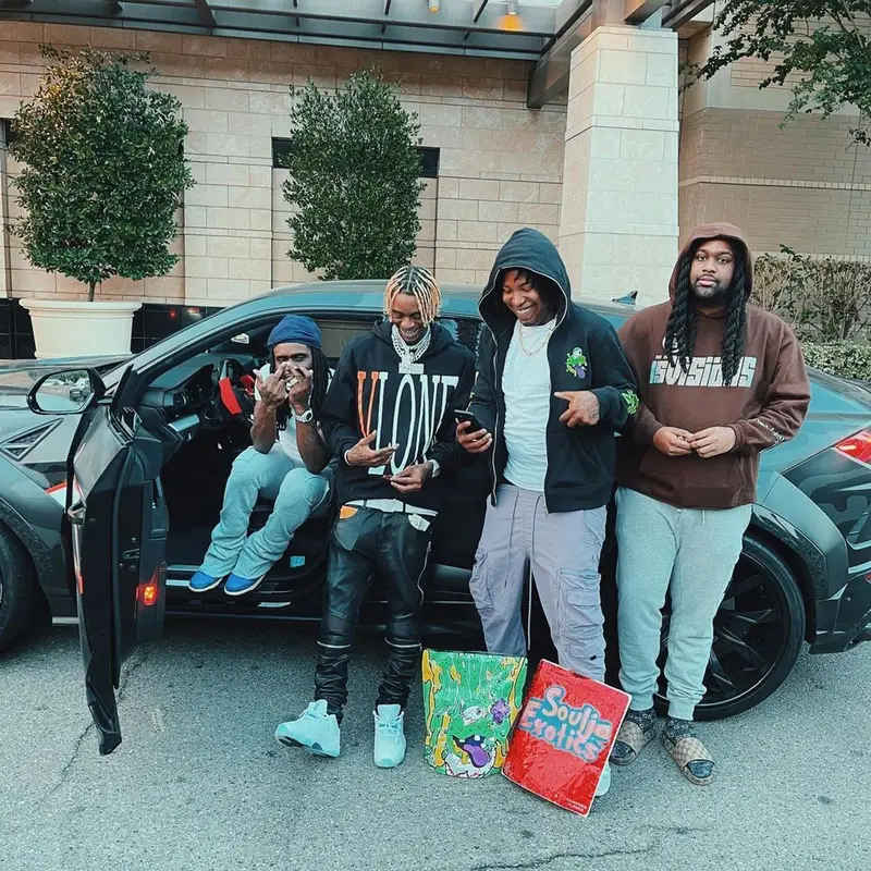 Soulja Boy outfit in Vlone, Amiri, and Jordan, 2021