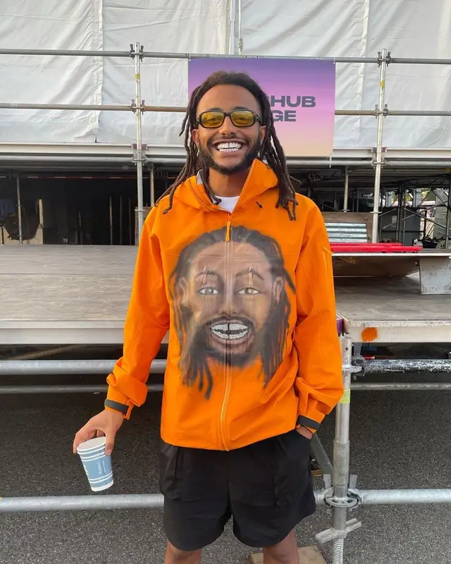 Amine outfit in Arc'teryx, Arnette, and Post Malone Merch, 2021