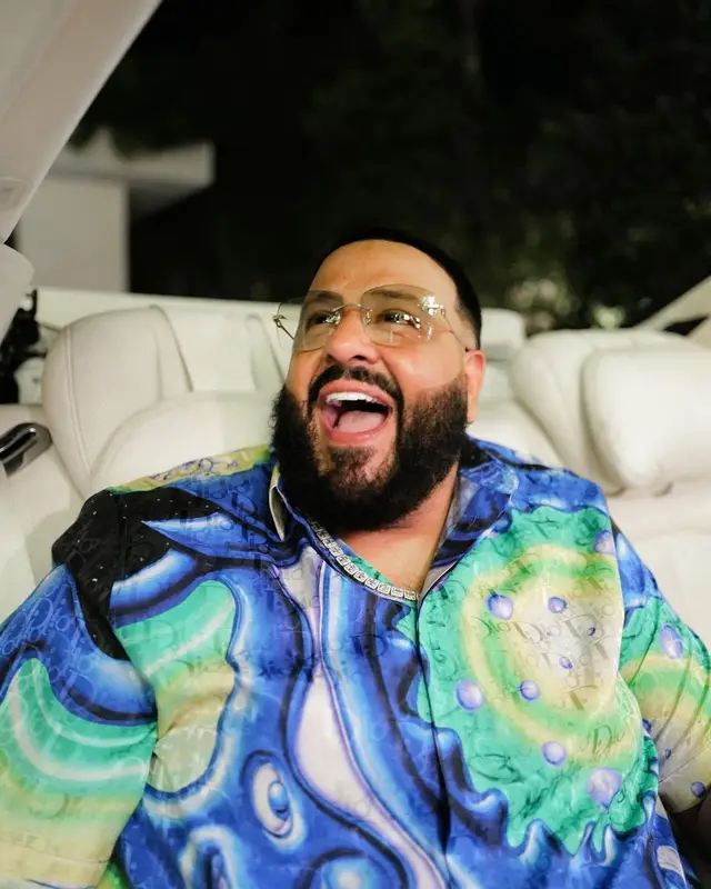 DJ Khaled outfit in Dior, Gucci, and Jordan, 2021