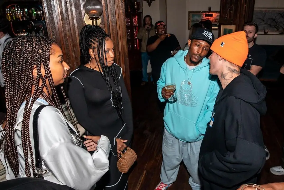 Justin Bieber outfit in Simple Gospel, Balenciaga, and Nike, 2021
