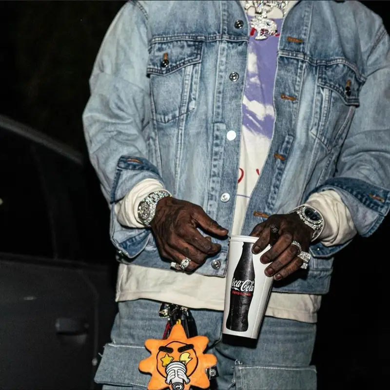 Chief Keef outfit in Balenciaga, Kam Vercetti, and Glo Gang, 2020