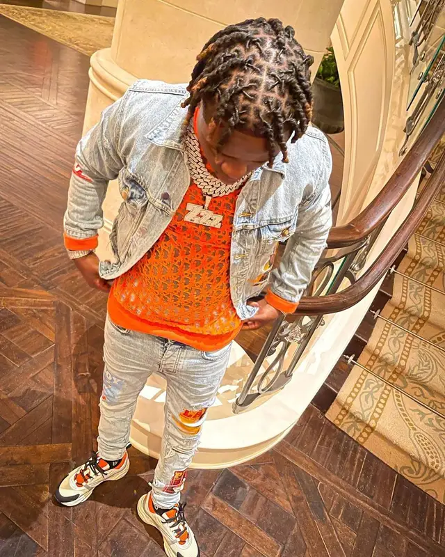 Jackboy outfit in Amiri, Dior, and Playboy, 2021