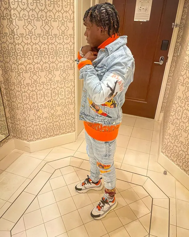 Jackboy outfit in Amiri, Dior, and Playboy, 2021