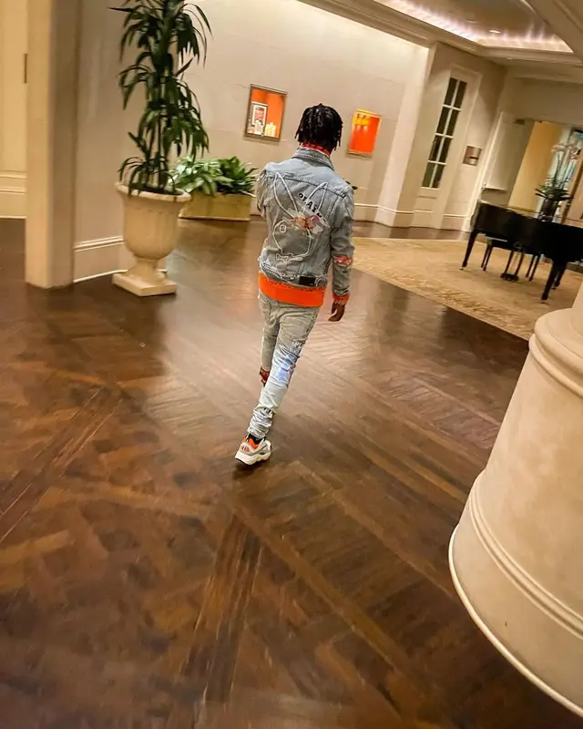 Jackboy outfit in Amiri, Dior, and Playboy, 2021