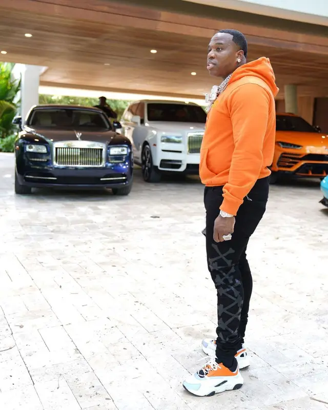 BandMan Kevo outfit in Dior and Amiri, 2021