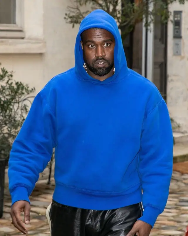 Kanye West outfit in Yeezy and GAP, 2021