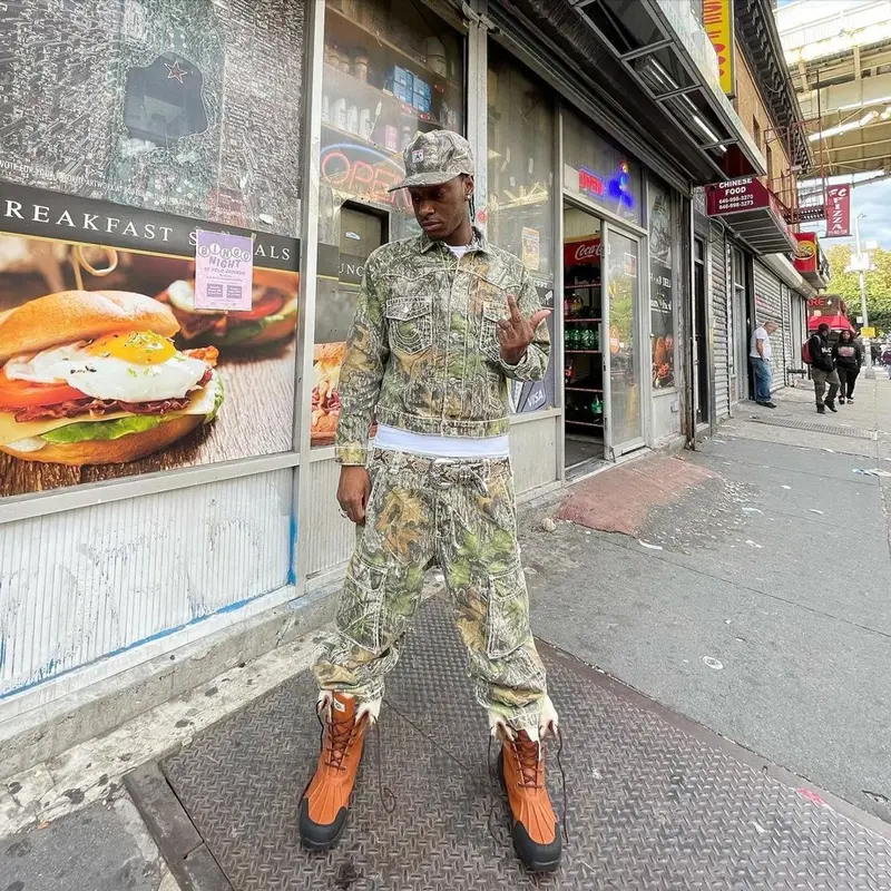 Bloody Osiris outfit in Supreme, Ugg, and True Religion, 2021