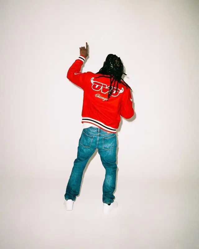 Chief Keef outfit in Nike, OVO, and NBA, 2021