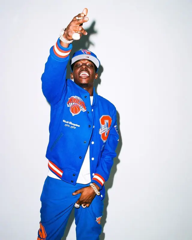 Bobby Shmurda outfit in OVO and NBA, 2021