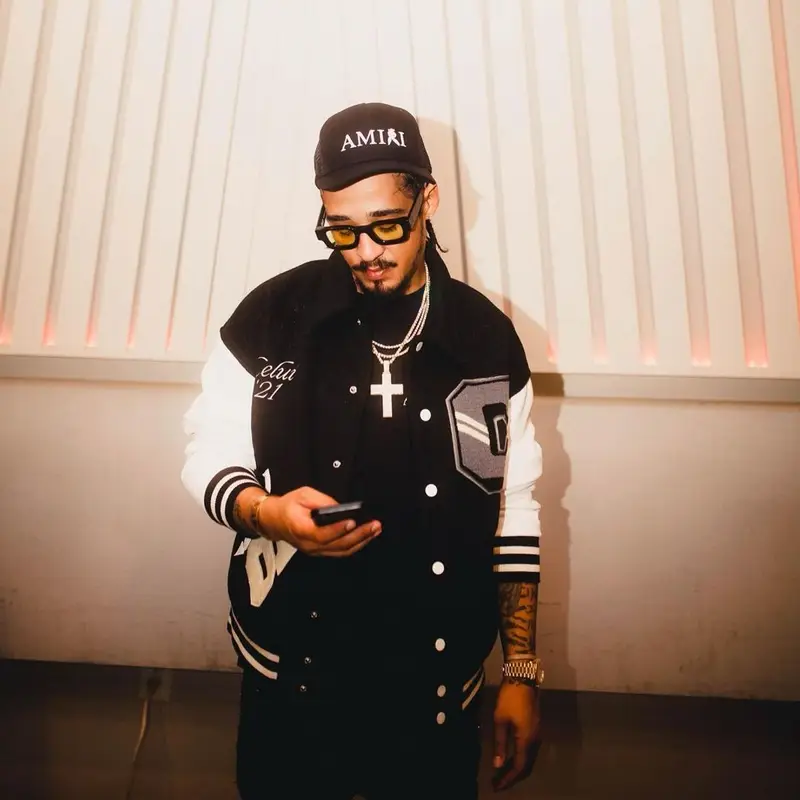 G.T. outfit in Rhude, Amiri, and Playboy, 2021