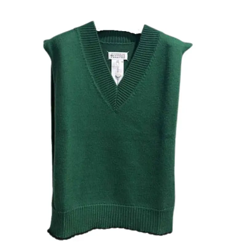 Maison Margiela Wool Plain Designers Vests $927