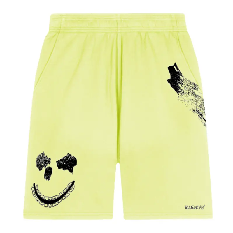 yellow givenchy shorts