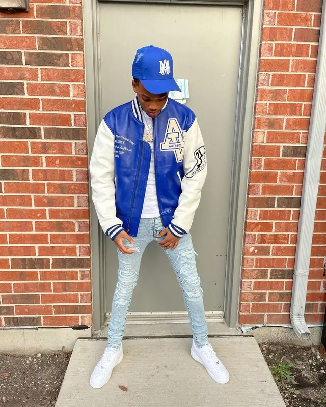 DCG Shun outfit in Avirex, Nike, and Amiri, 2021