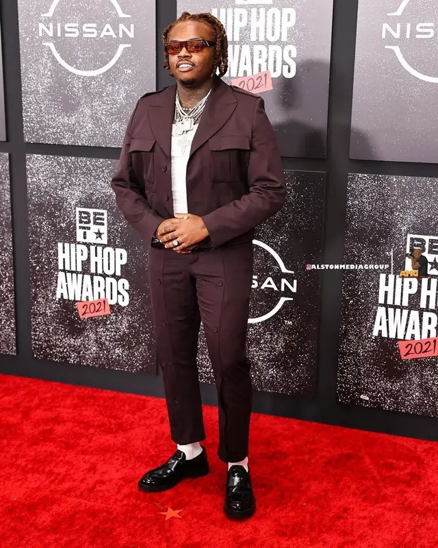 Gunna outfit in Dior, Prada, and Jacquemus, 2021
