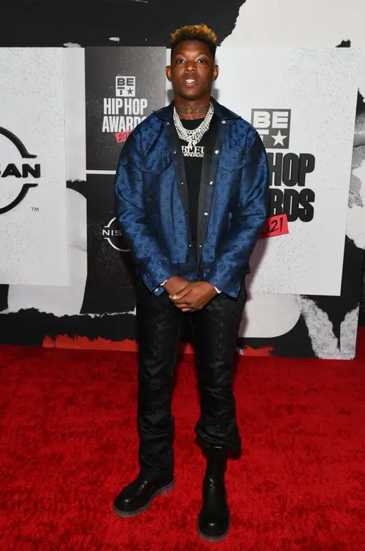 Yung Bleu outfit in Rich God and Bottega Veneta, 2021