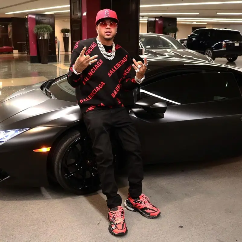 Mazi Vs outfit in Balenciaga, Cartier, and New Era, 2021