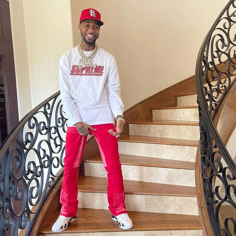 Key Glock outfit in Supreme, Gallery Dept., and New Era, 2021