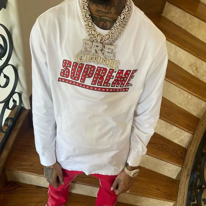 Key Glock outfit in Supreme, Gallery Dept., and New Era, 2021