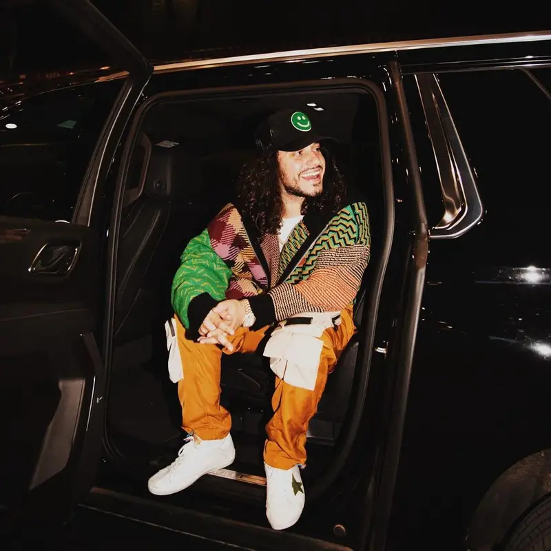 Russ outfit in Palm Angels, Golden Goose, and Missoni, 2021