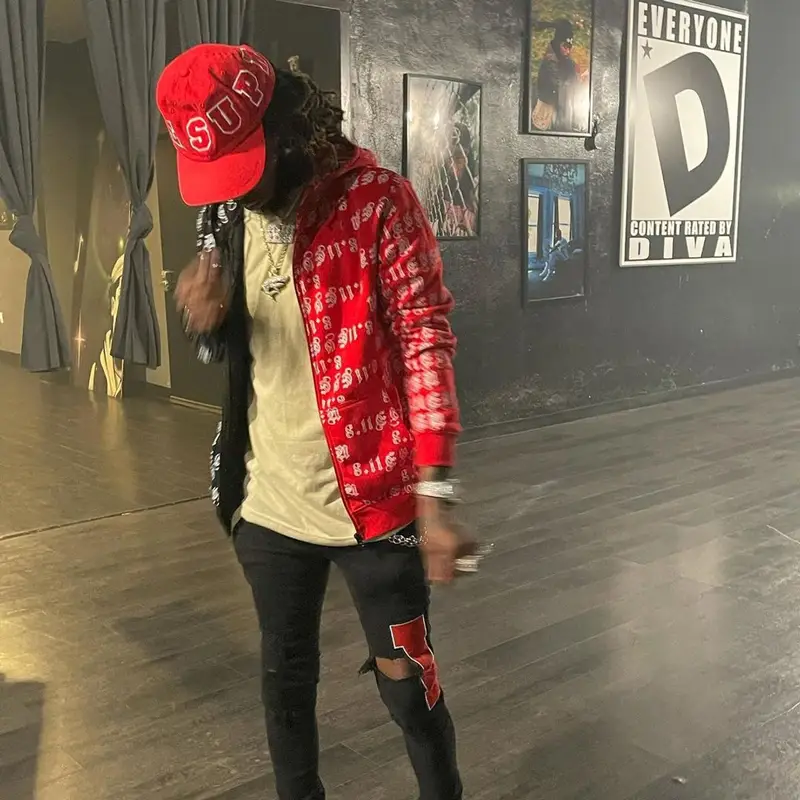 Skooly outfit in Eight Elleven, Culture Vulture Garments, and Nike, 2021