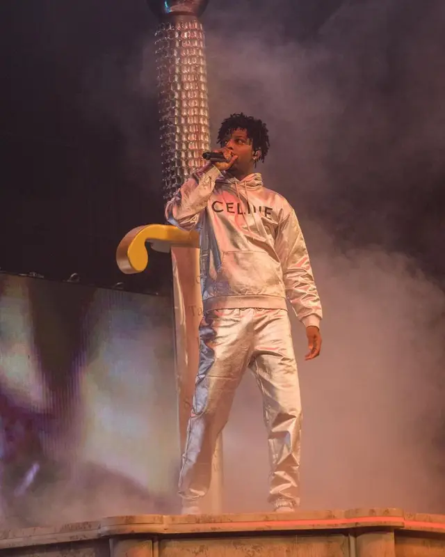 21 Savage outfit in Celine and Nike, 2021