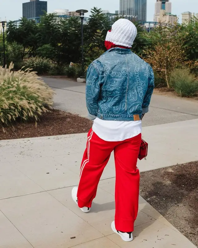 JuJu outfit in Menace, Maison Margiela, and Bela Cartess, 2021