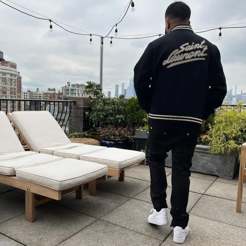 Nav outfit in Saint Laurent, Rick Owens, and Nike, 2021