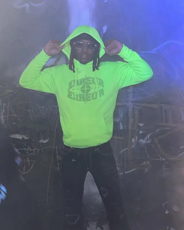 Lil Keed outfit in Erreur, Skins, and Dior, 2021