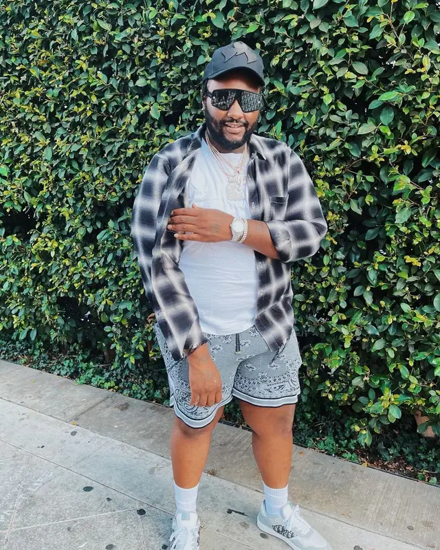 Peezy outfit in Dior and Amiri, 2021