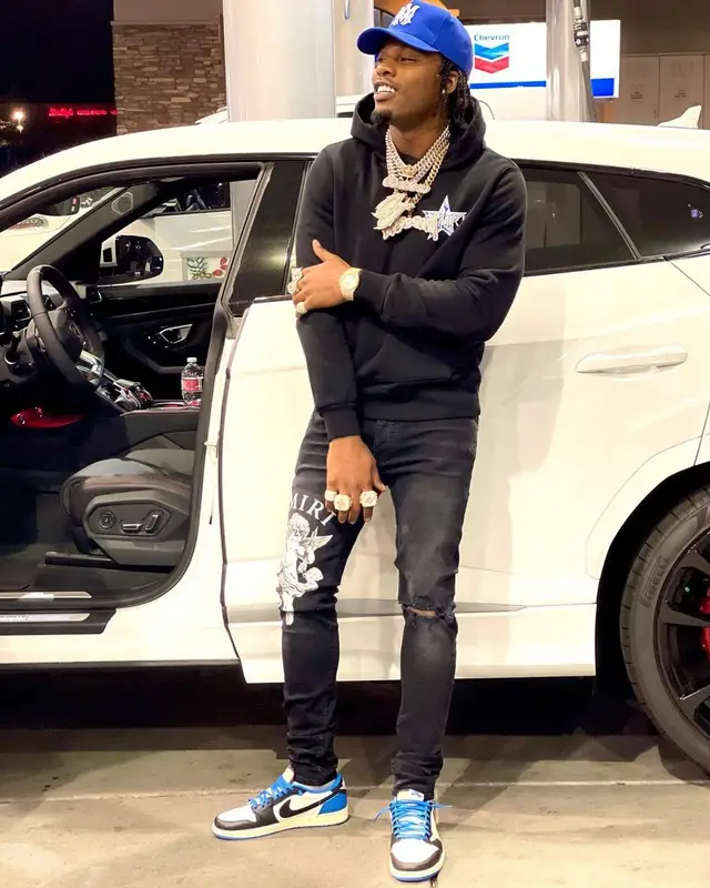 CJ So Cool outfit in Nike, Amiri, and Travis Scott Merch, 2021