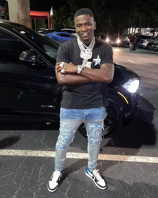 Bankroll Freddie outfit in Amiri, Nike, and Travis Scott Merch, 2021